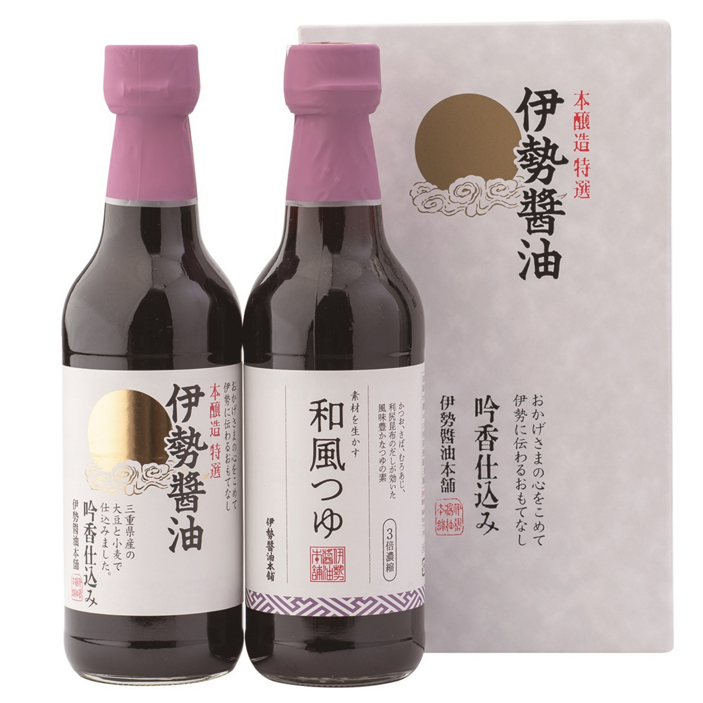 和風料理に幅広くお使いいただける 伊勢醤油ギフト 醤油・和風つゆセット 各360ml | 伊勢醤油本舗 三重 伊勢 お伊勢さん