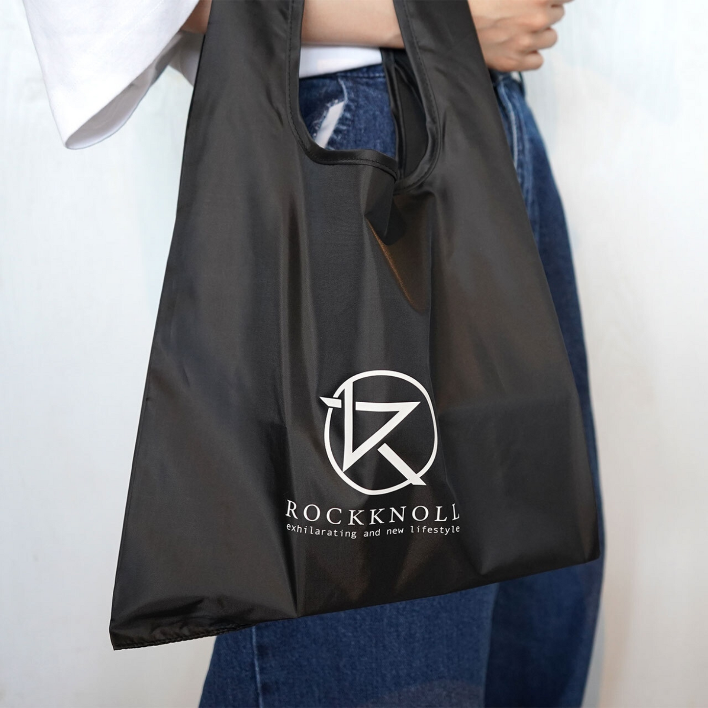 人気 シンプル ちょっとコンビニまで エコバック ロッキンショッパー 3カラー | 三重県鈴鹿発のガレージブランド ROCKKNOLL ロックノル 三重 鈴鹿