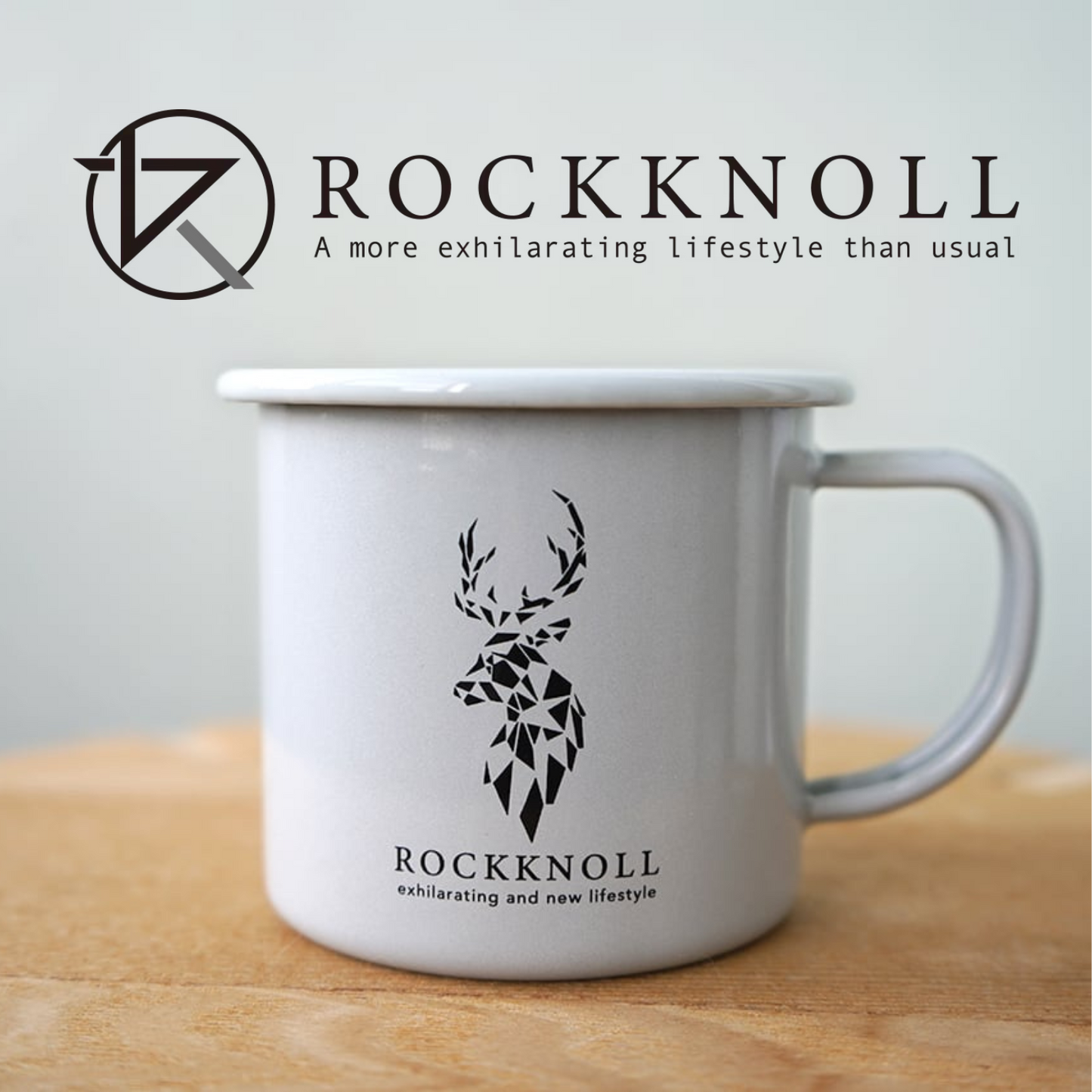 【送料込み】人気 おしゃれ キャンプ ロッキンホーローマグカップ | 三重県鈴鹿発のガレージブランド ROCKKNOLL ロックノル 鈴鹿