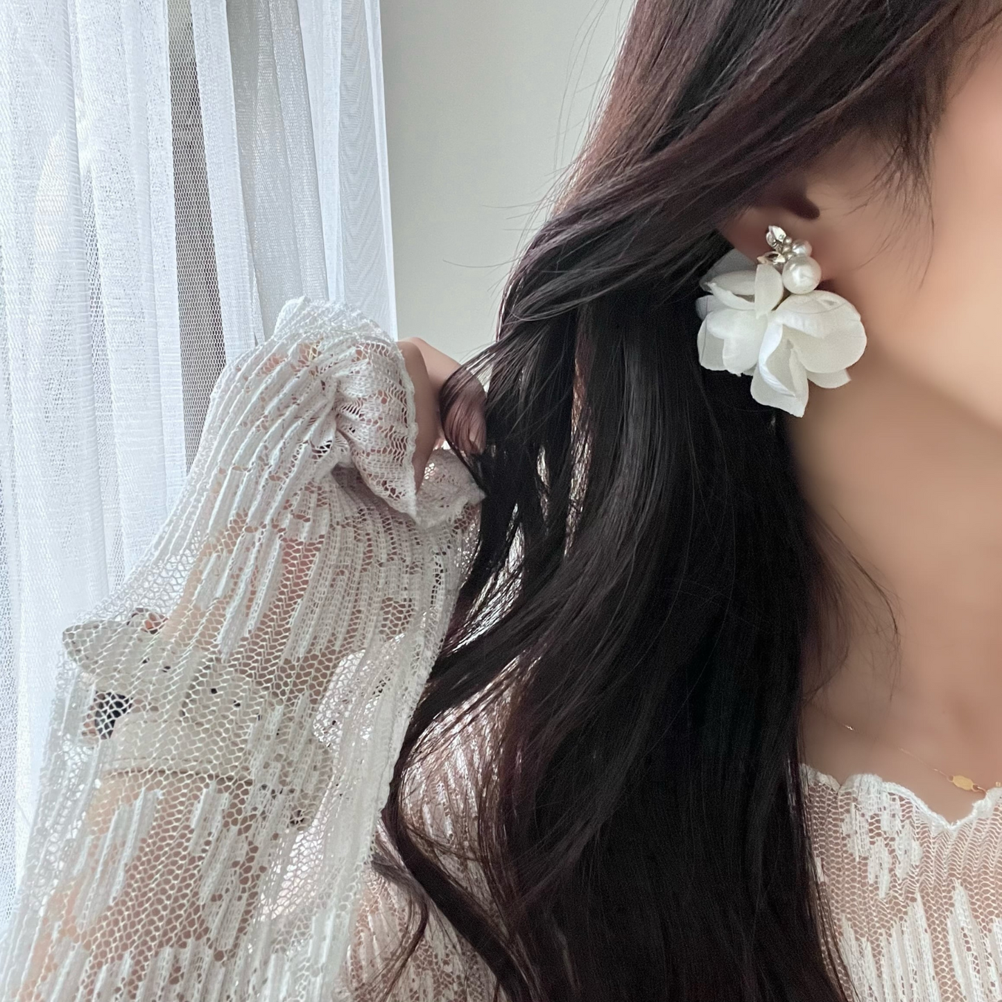サージカルステンレス 人気 かわいい ピアス/イヤリング『 Micheline 』(ミシュリーヌ)|JASMINE ハンドメイドアクセサリー