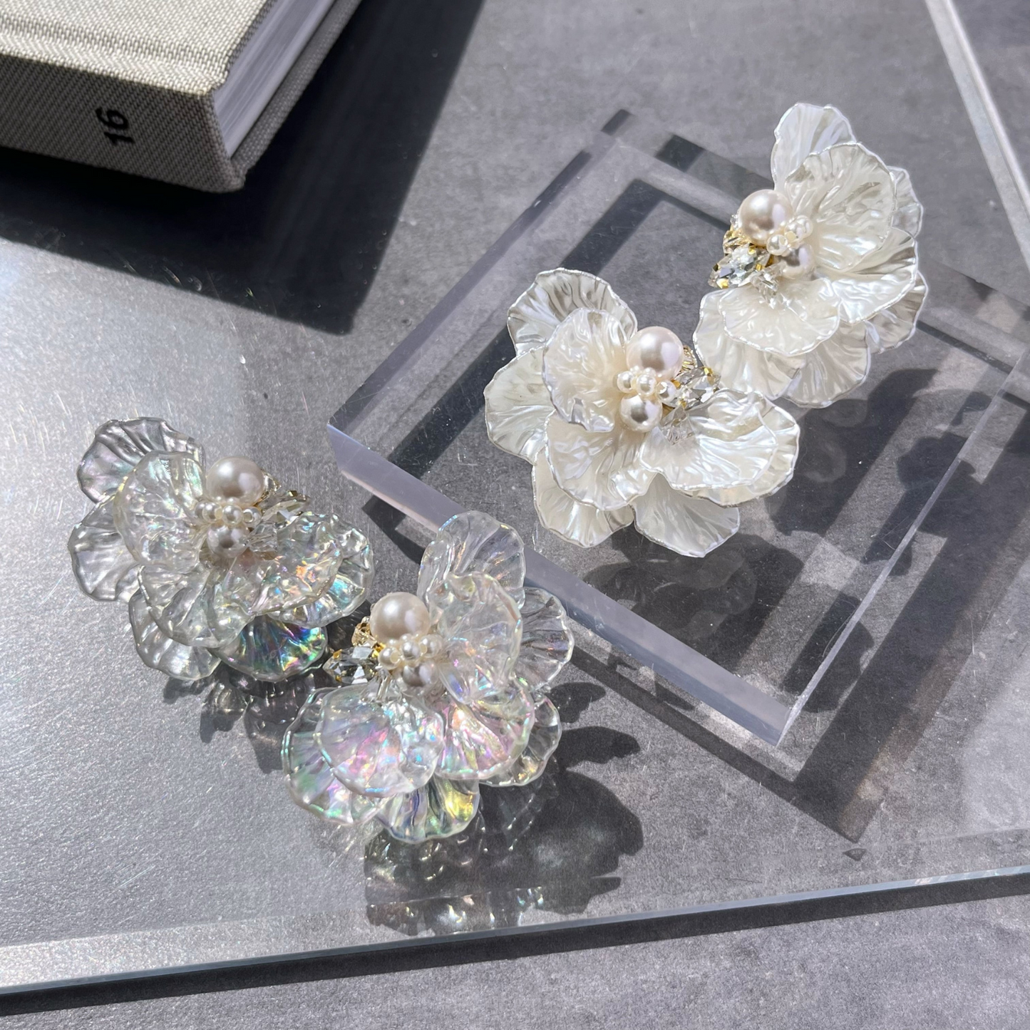 ギフト アレルギー対応 人気 かわいい ピアス/イヤリング『 bloom 』(ブルーム)| JASMINE ハンドメイドアクセサリー 三重